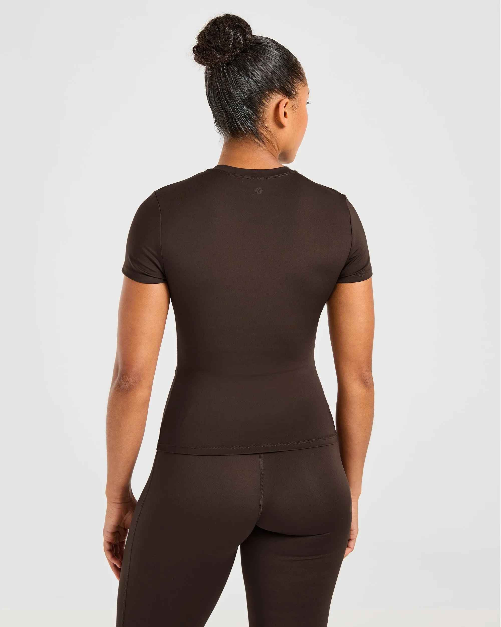 Sculpt T Shirt - Deep Cocoa Brown