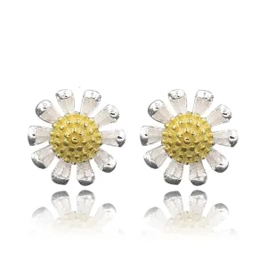 Silver Flower Shaped Earring