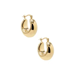 Solid Wide Hoop Earring