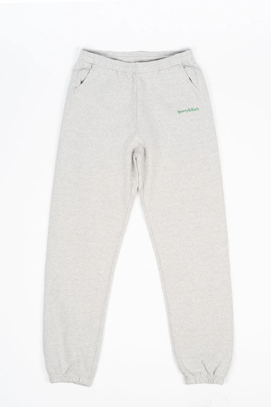 SPORTY AND RICH MOVE YOUR BODY SWEATPANTS HEATHER GRAY