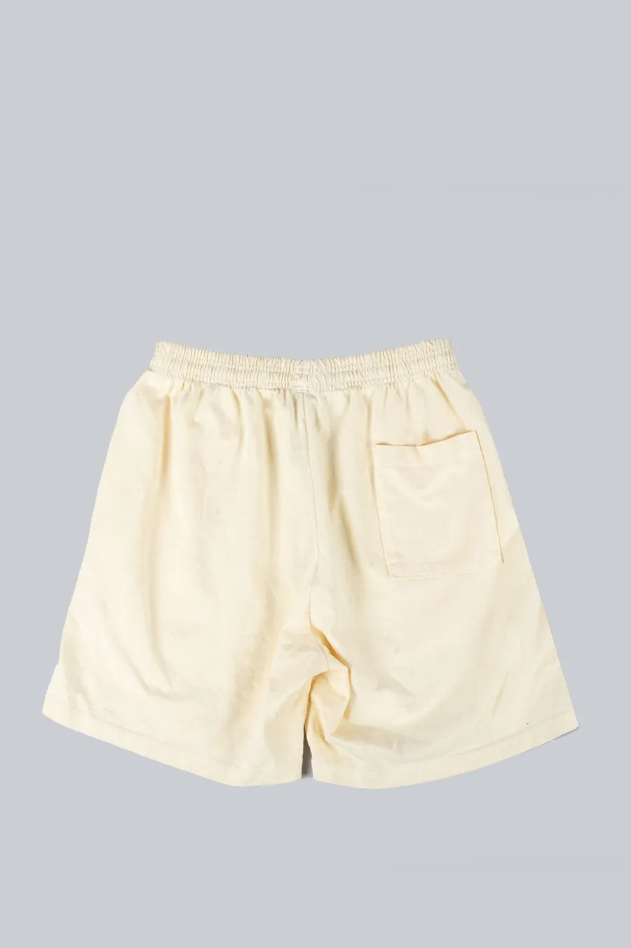SPORTY AND RICH SUN CLUB SHORTS CREAM