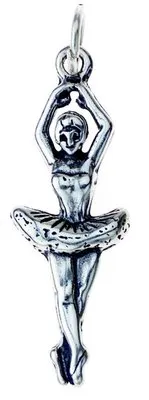 STERLING SILVER CHARM BALLET DANCER