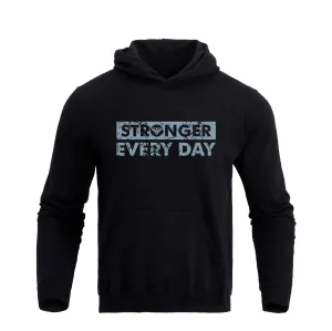 STRONGER EVERY DAY GRAPHIC POCKET HOODIE