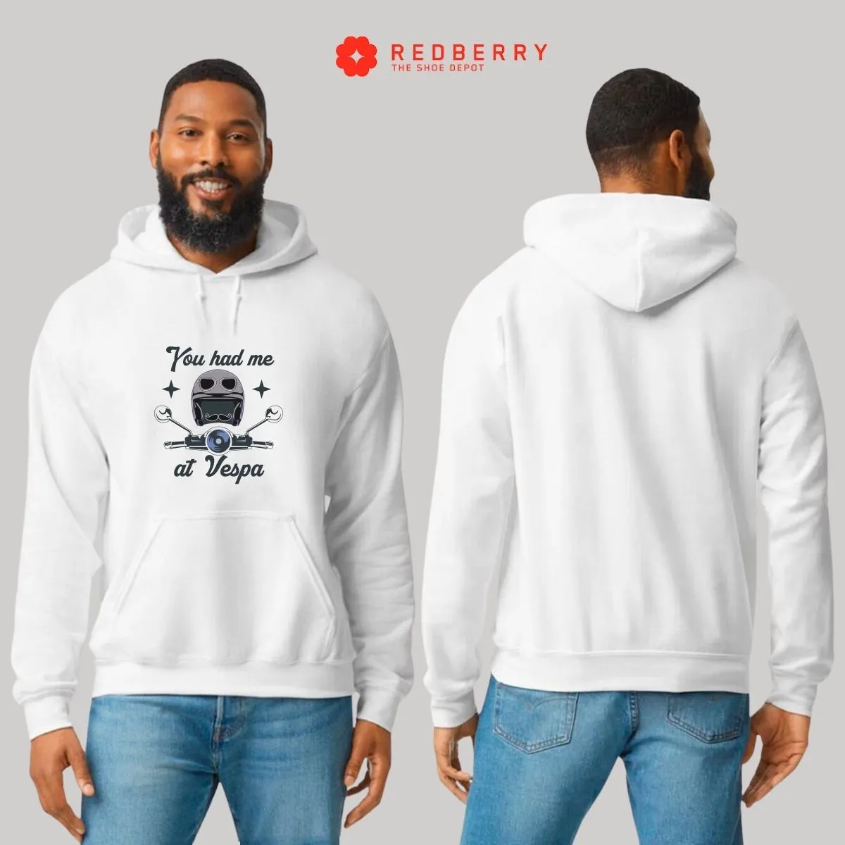 Sudadera Hombre  Hoodie Scooter Moto Biker Vintage 049