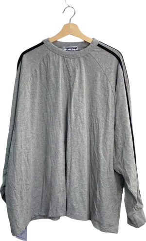 Taptaptap Grey Long Sleeve T-Shirt UK Size Large