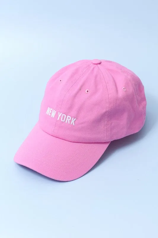 The Mari Embroidered City Basball Hat