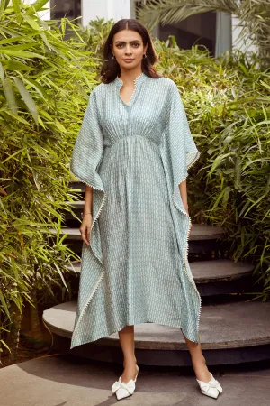 The Maya Blue Kaftan