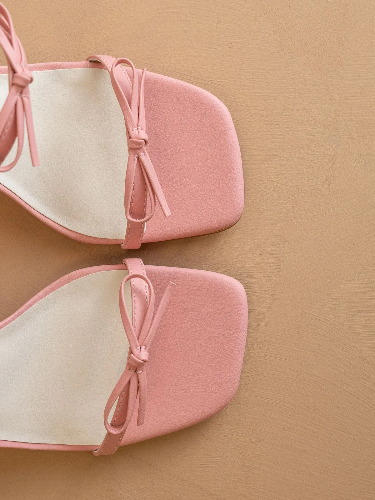 The Wendy | Pink Double Strap Bow Heels