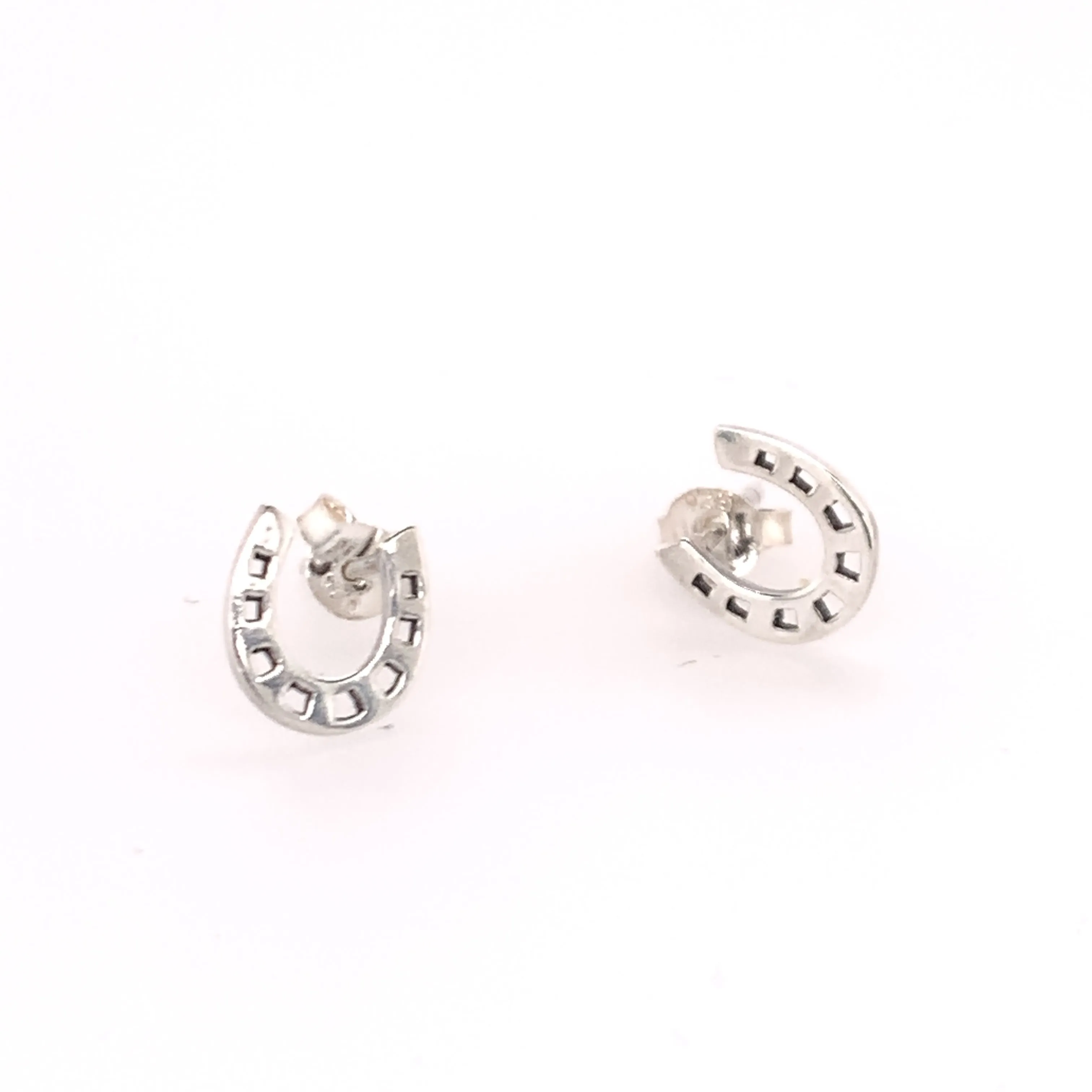 Tiny Horseshoe Earrings With Nail Holes