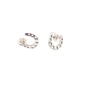 Tiny Horseshoe Earrings With Nail Holes