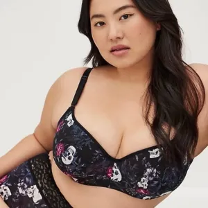 Torrid Womens NWT Skull Smoothing Lightly Lined Full Coverage Balconette Bra 42F