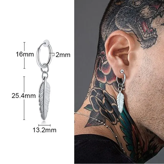 Triangle Long Chain Cuff Earring, without piercing