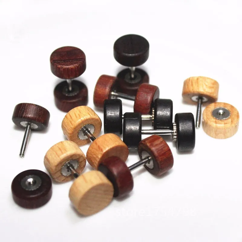 Unisex Wooden Earrings