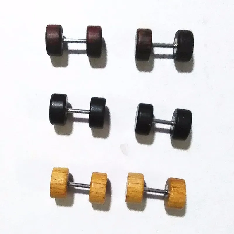 Unisex Wooden Earrings