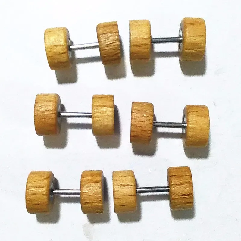 Unisex Wooden Earrings