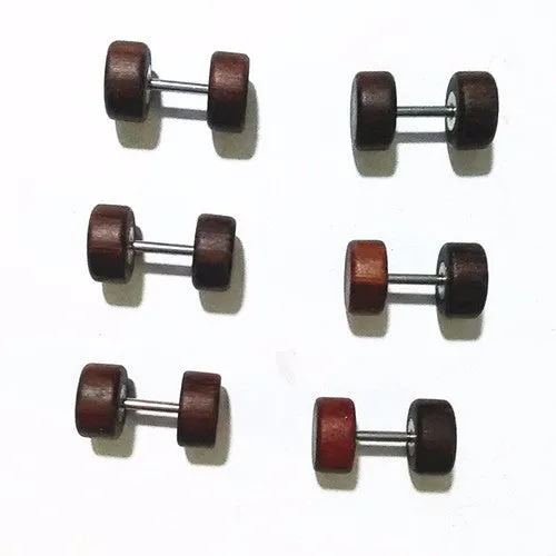 Unisex Wooden Earrings