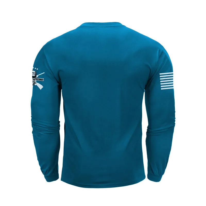 USA FLAG 100%COTTON GRAPHIC LONG SLEEVE T-SHIRT