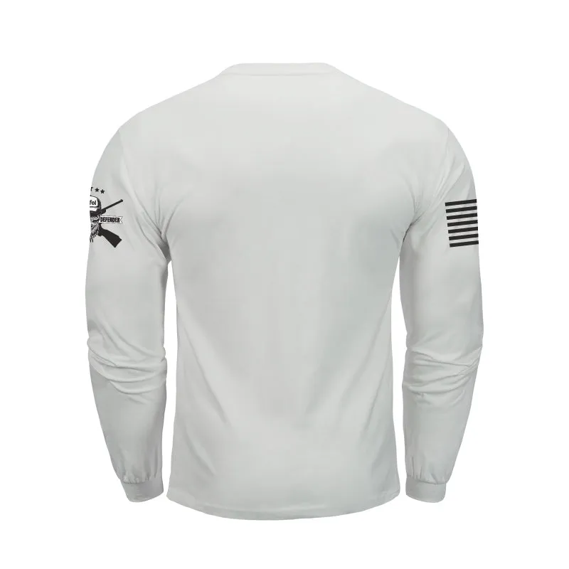 USA FLAG 100%COTTON GRAPHIC LONG SLEEVE T-SHIRT