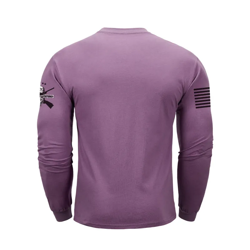 USA FLAG 100%COTTON GRAPHIC LONG SLEEVE T-SHIRT