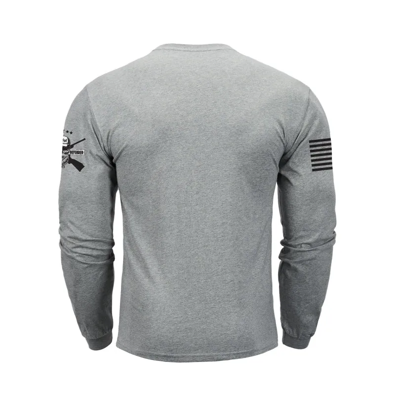USA FLAG 100%COTTON GRAPHIC LONG SLEEVE T-SHIRT