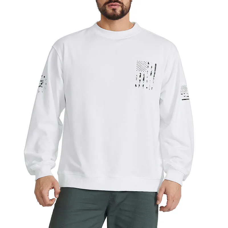 USA FLAG CROSS SWEATSHIRT