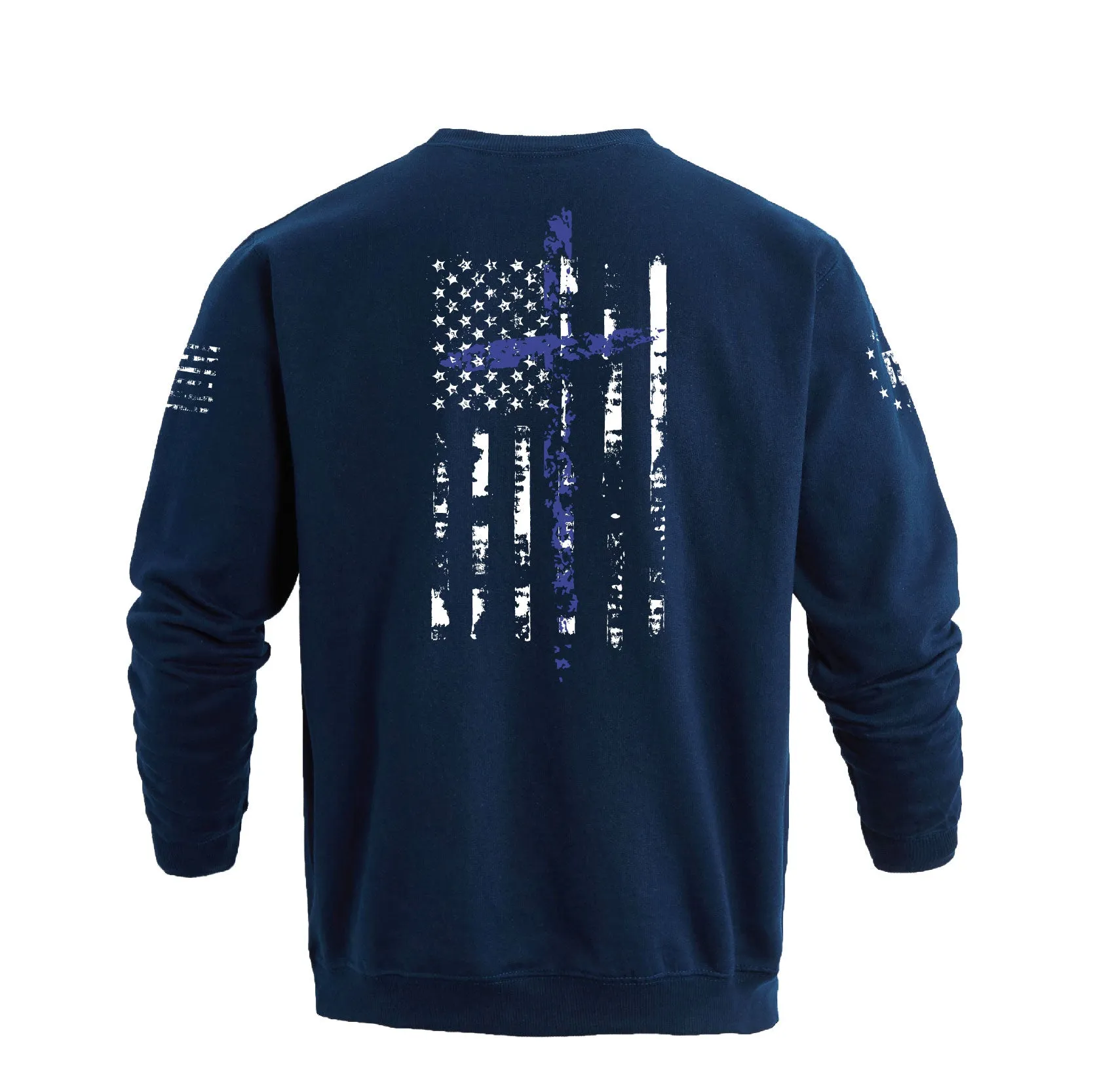USA FLAG CROSS SWEATSHIRT