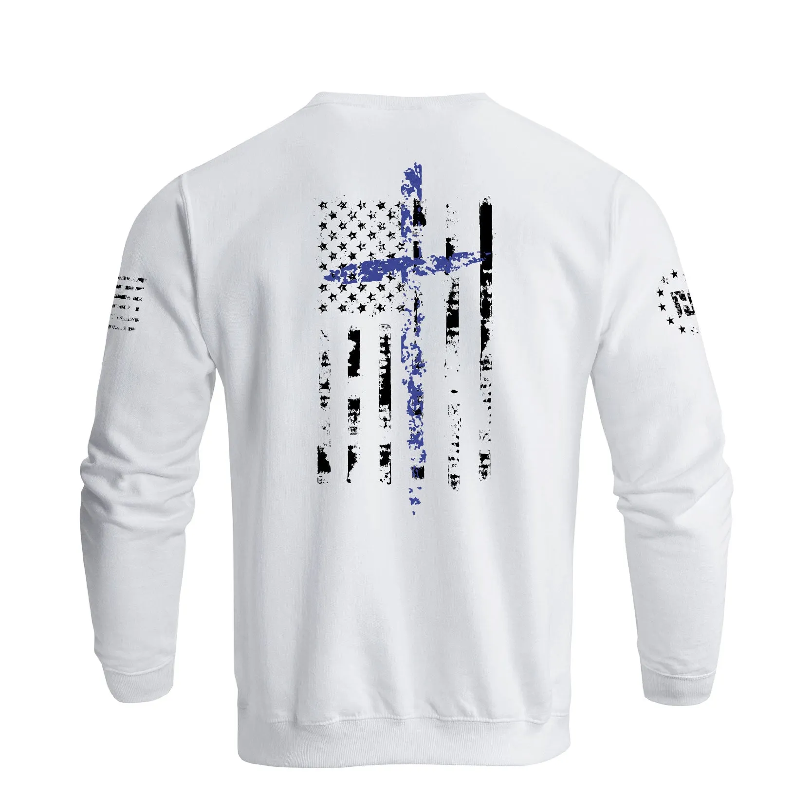 USA FLAG CROSS SWEATSHIRT
