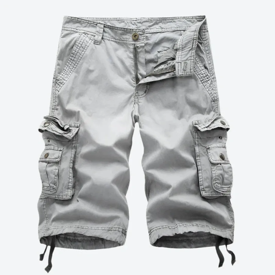 Utility Pocket Cargo Knee-Length Shorts