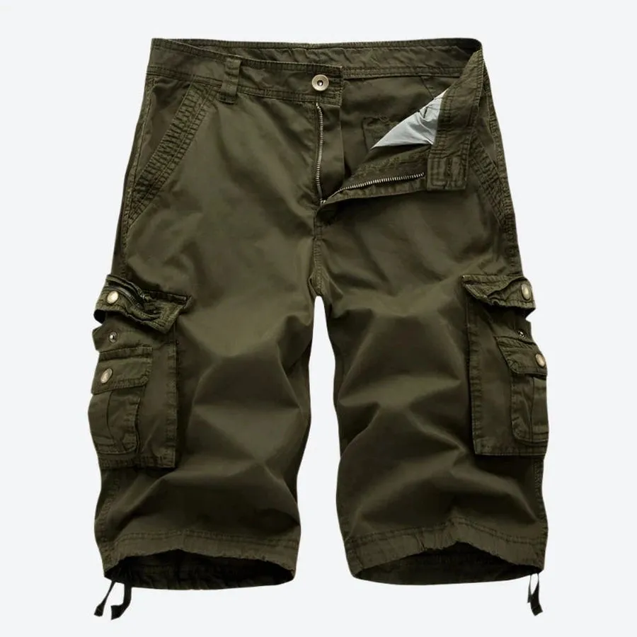 Utility Pocket Cargo Knee-Length Shorts