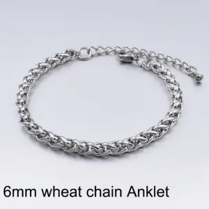 Viking Chain Ankle Bracelet, Stainless Steel