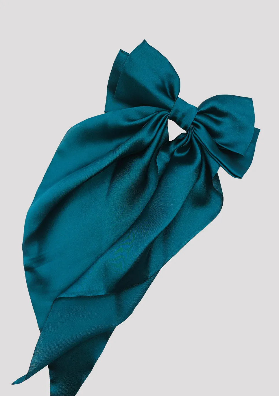 Vintage Silk Bow Clip