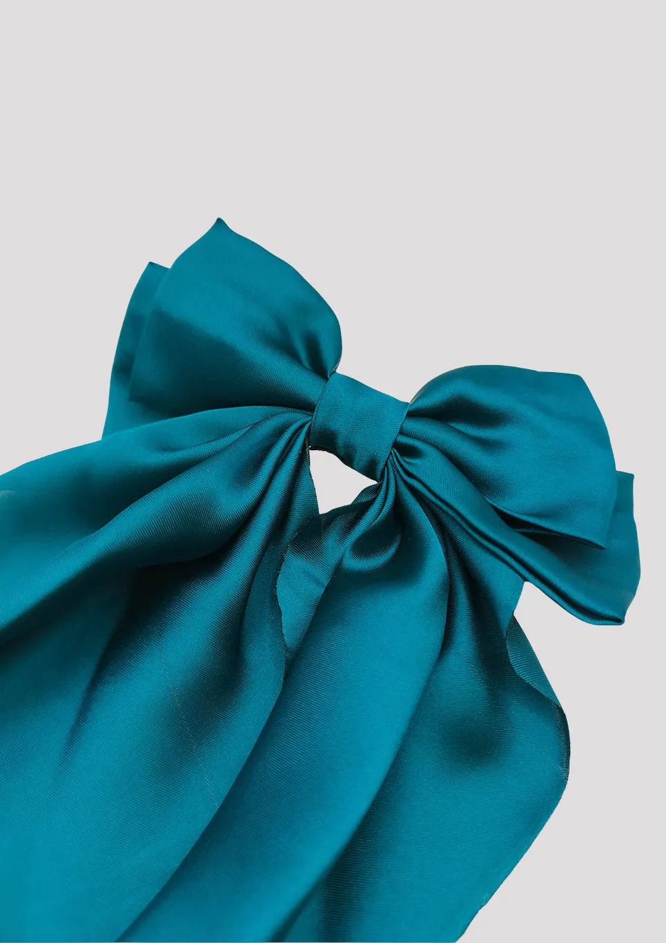 Vintage Silk Bow Clip