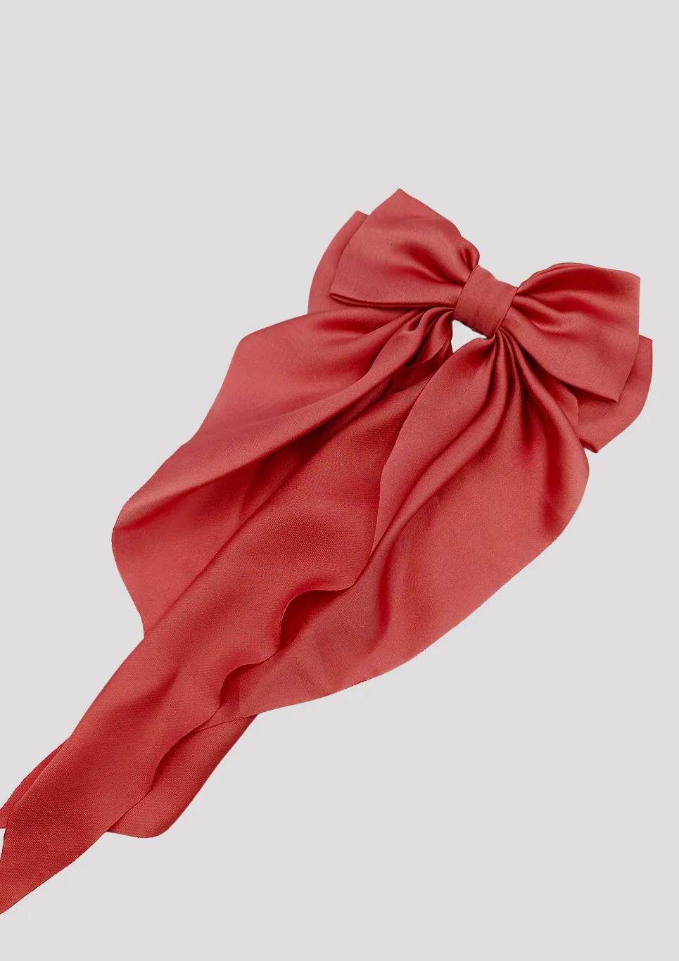Vintage Silk Bow Clip