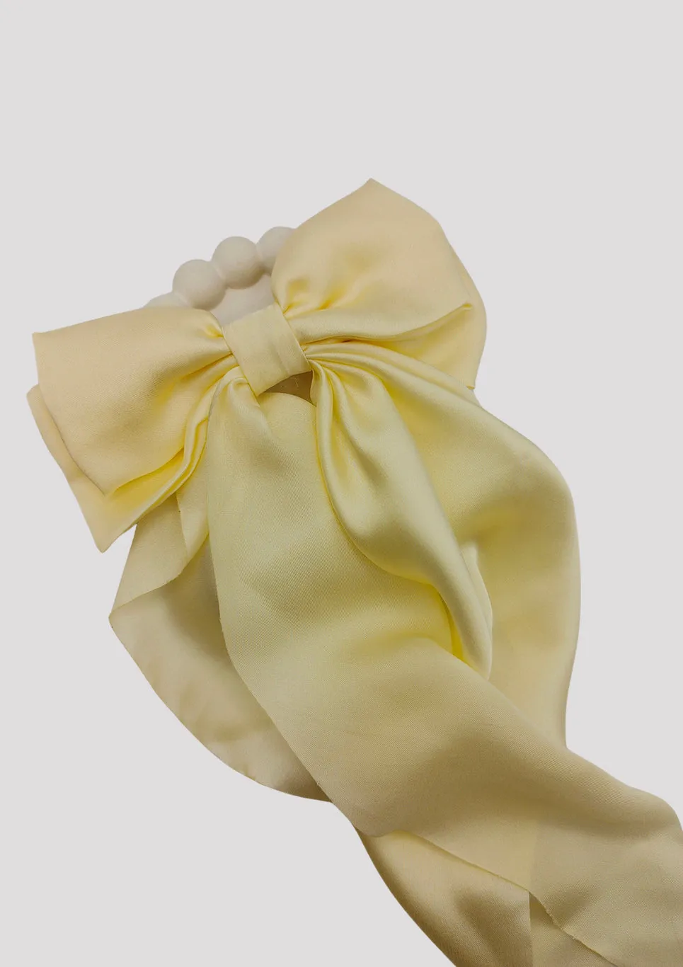 Vintage Silk Bow Clip