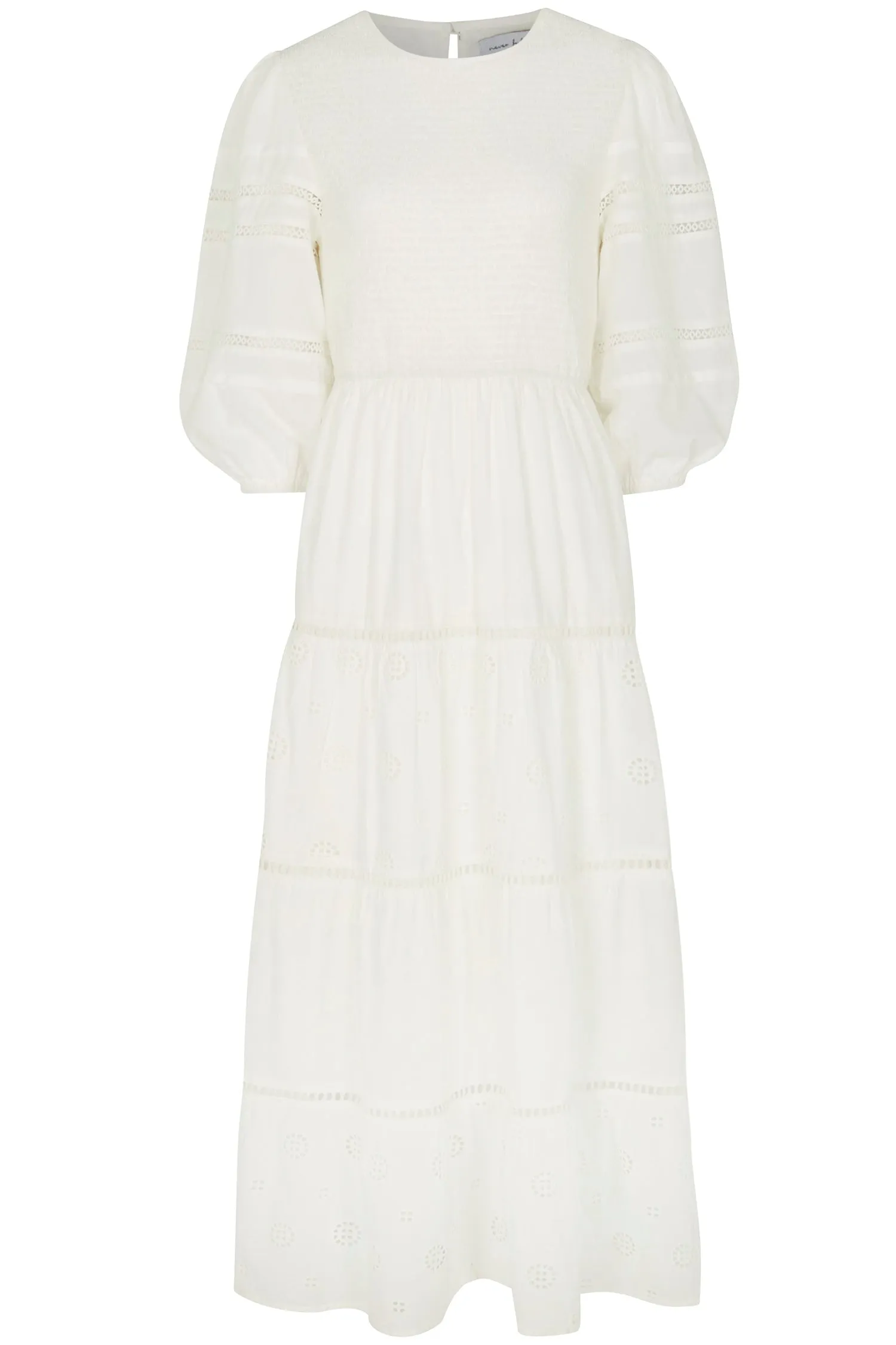 White Broderie Kylie Dress
