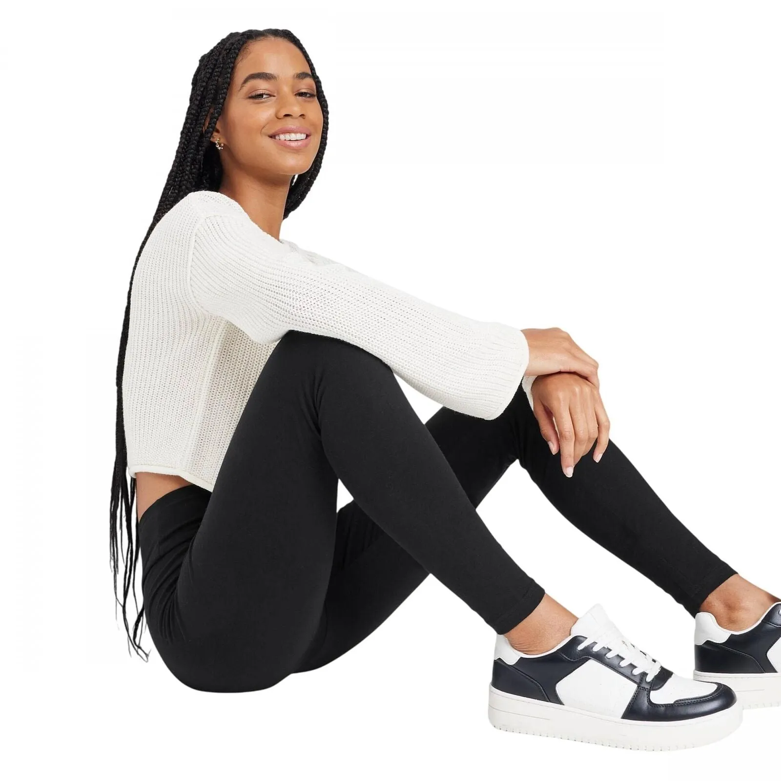 Wild Fable Womens Lola Lace-Up Sneakers with Memory Foam Insole Black 8M