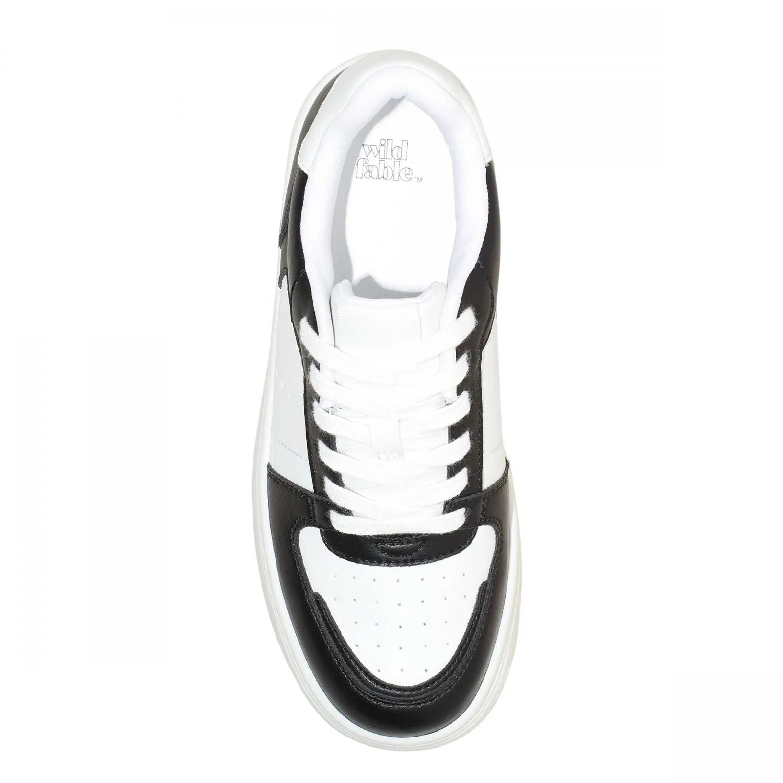 Wild Fable Womens Lola Lace-Up Sneakers with Memory Foam Insole Black 8M