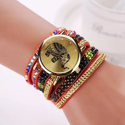Women's Multi-Colored Elephant Watch With 13 Colors!