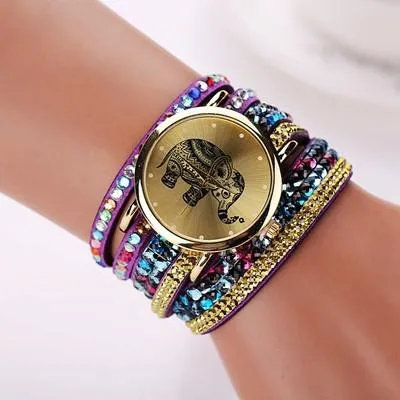 Women's Multi-Colored Elephant Watch With 13 Colors!