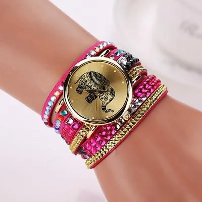 Women's Multi-Colored Elephant Watch With 13 Colors!
