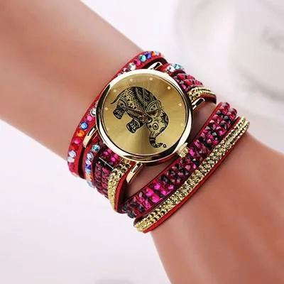 Women's Multi-Colored Elephant Watch With 13 Colors!