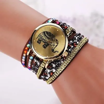 Women's Multi-Colored Elephant Watch With 13 Colors!