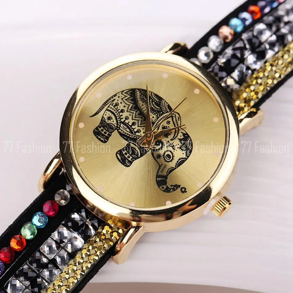 Women's Multi-Colored Elephant Watch With 13 Colors!