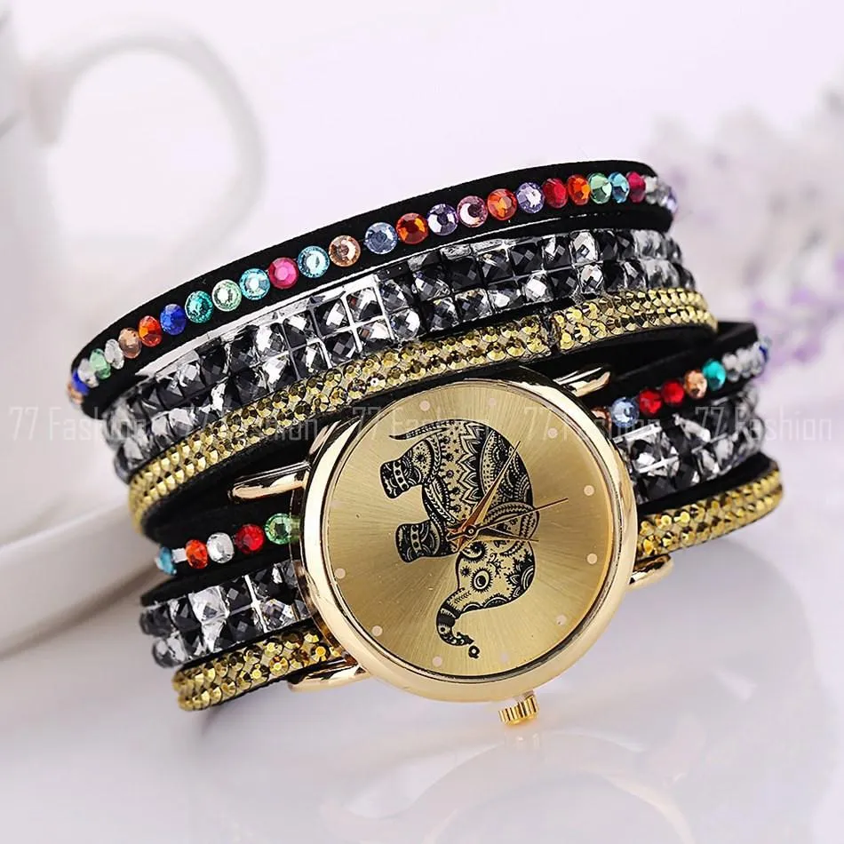Women's Multi-Colored Elephant Watch With 13 Colors!