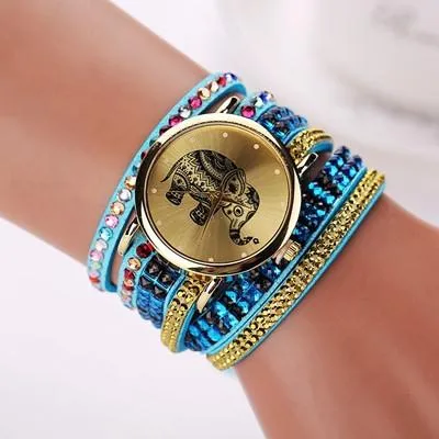 Women's Multi-Colored Elephant Watch With 13 Colors!