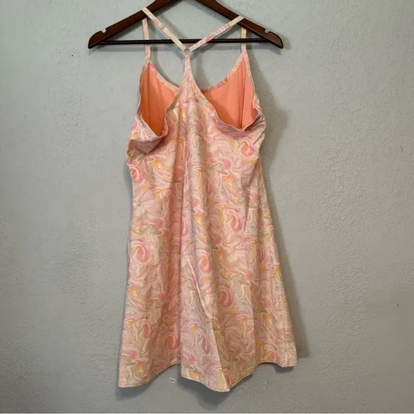 Women's Outdoor Voices Groovy Pastel Printed Exercise Dress with Shorts