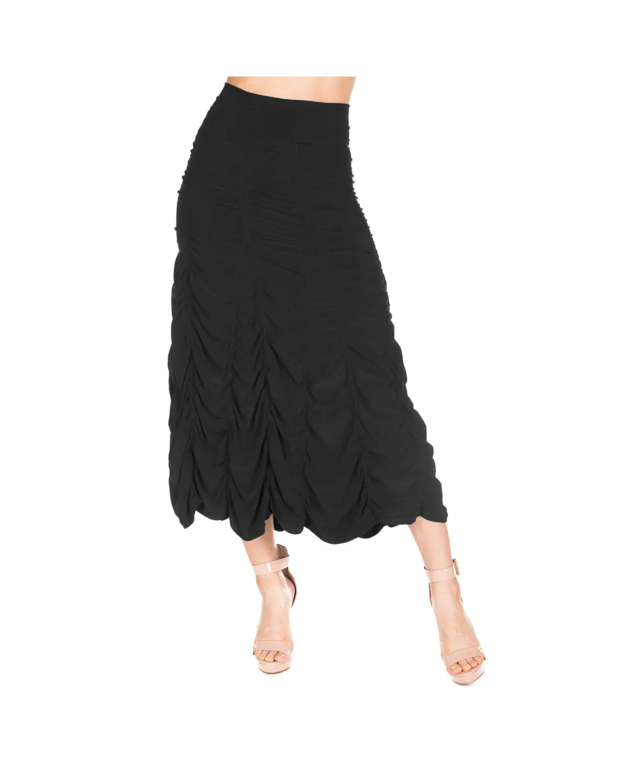 Wrinkle Resistant Ruched Skirt